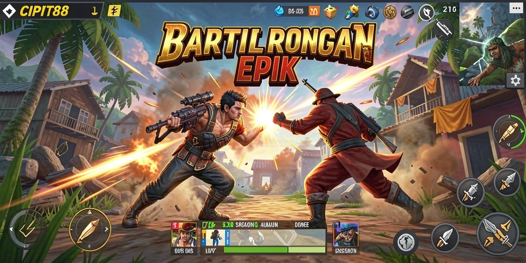 Gameplay seru battle royale di dalam CIPIT88
