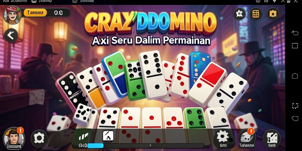 Tampilan gameplay menegangkan dalam aksi <strong>CRAZYDOMINO</strong>.