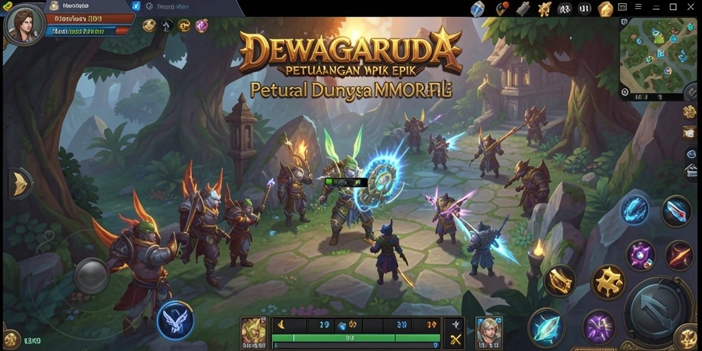Tampak gameplay mendebarkan dalam DEWAGARUDA.