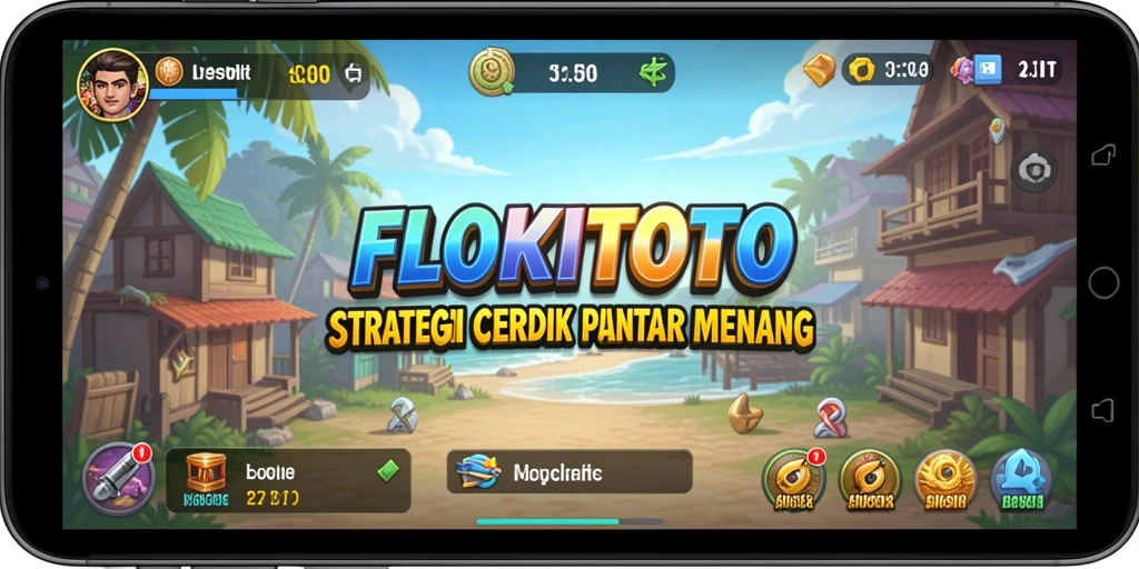 Tampilan gameplay strategis menantang dan menegangkan dari FLOKITOTO.