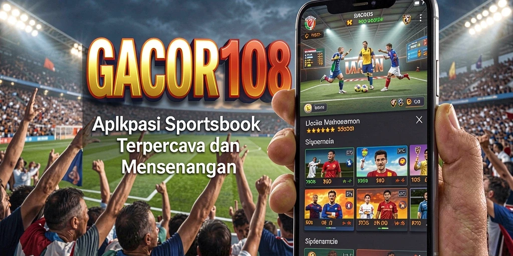 Screenshot GACOR108 menampilkan antarmuka menarik untuk taruhan Sportsbook.