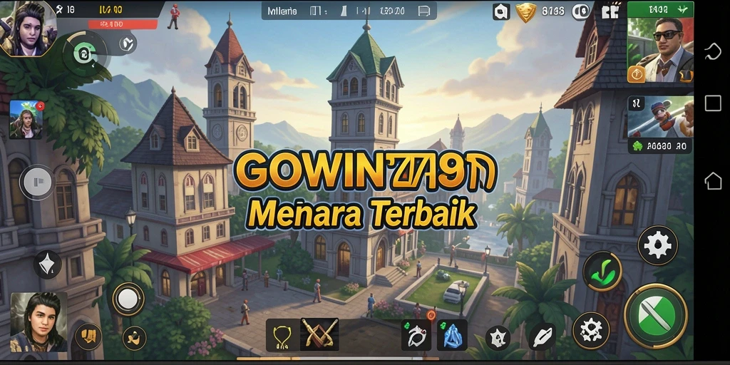 Tangkapan layar utama GOWIN789 memperlihatkan aksi mendebarkan dari gameplay Tower Defense.