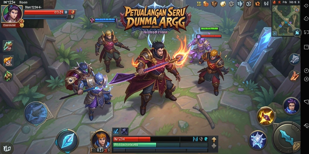 Tampilan menarik dari gameplay seru IN1234 yang menampilkan aksi dan strategi.
