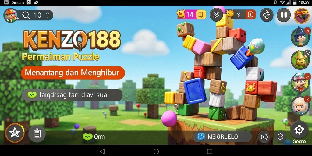 Tampilan gameplay KENZO188 yang menarik dan penuh warna.
