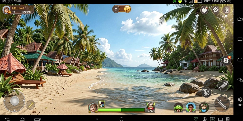 Tampilan gameplay menarik dari ME355 yang penuh warna dan menyenangkan.