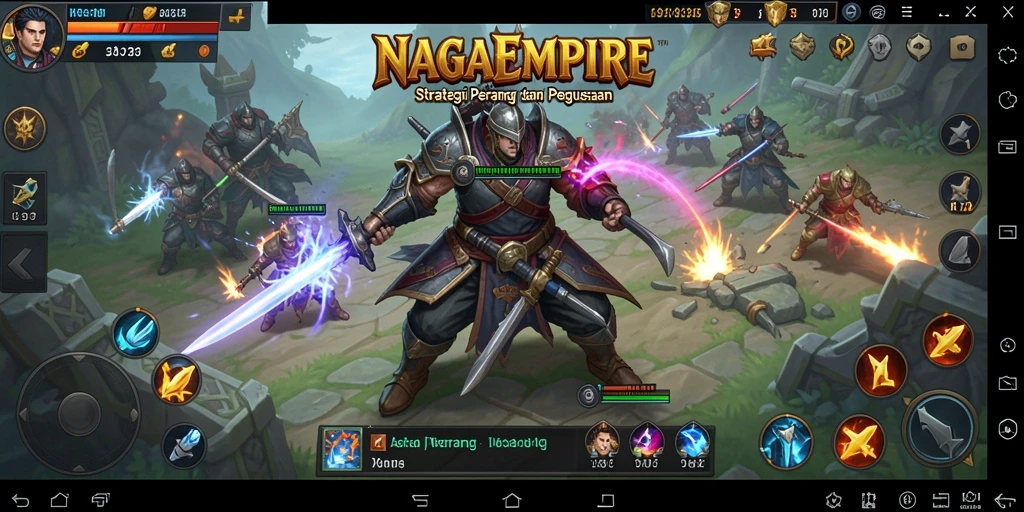 Tampilan menarik dari gameplay NAGAEMPIRE dengan fokus strategi.