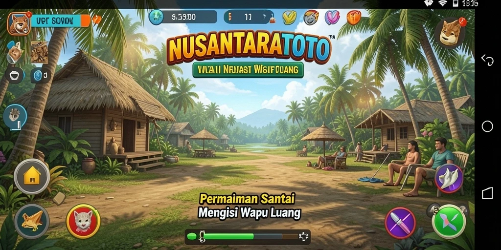 Tampilan gameplay seru NUSANTARATOTO yang menenangkan.