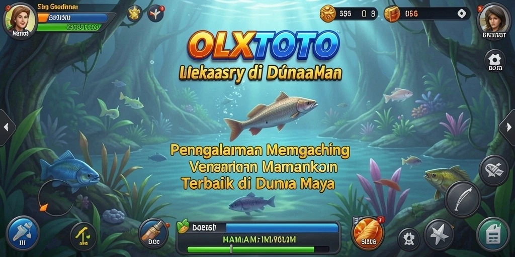 Menampilkan tampilan mendebarkan dari gameplay memancing OLXTOTO.