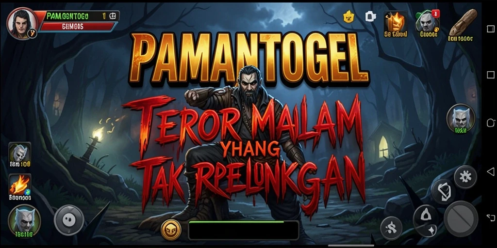 Screenshot menegangkan dari gameplay PAMANTOGEL yang menampilkan suasana mencekam.