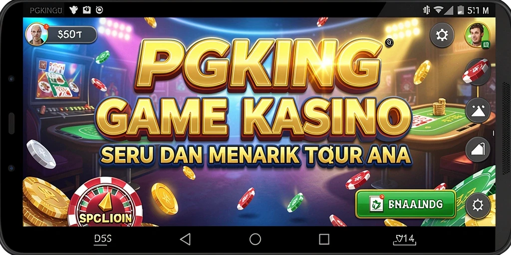 Tampilan gameplay Kasino PGKING yang menakjubkan dan interaktif.