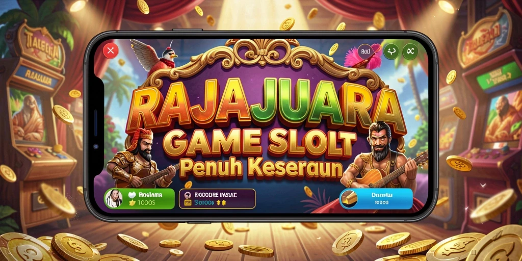Screenshot gameplay RAJAJUARA menampilkan slot yang memukau dan interaksi pemain.