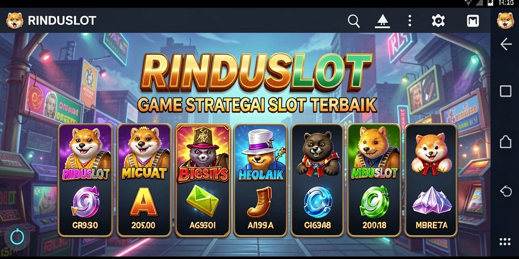 Menampilkan gameplay seru dan strategi di RINDUSLOT.