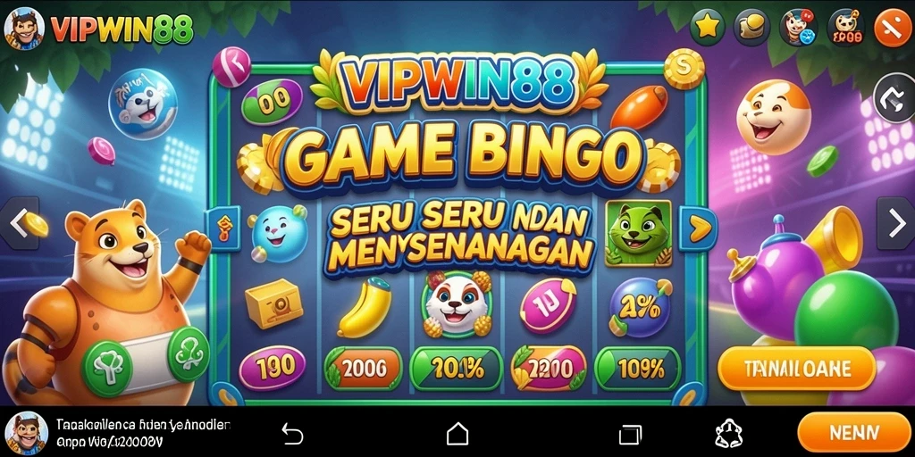 Tampilan antarmuka pengguna VIPWIN88 saat bermain Bingo