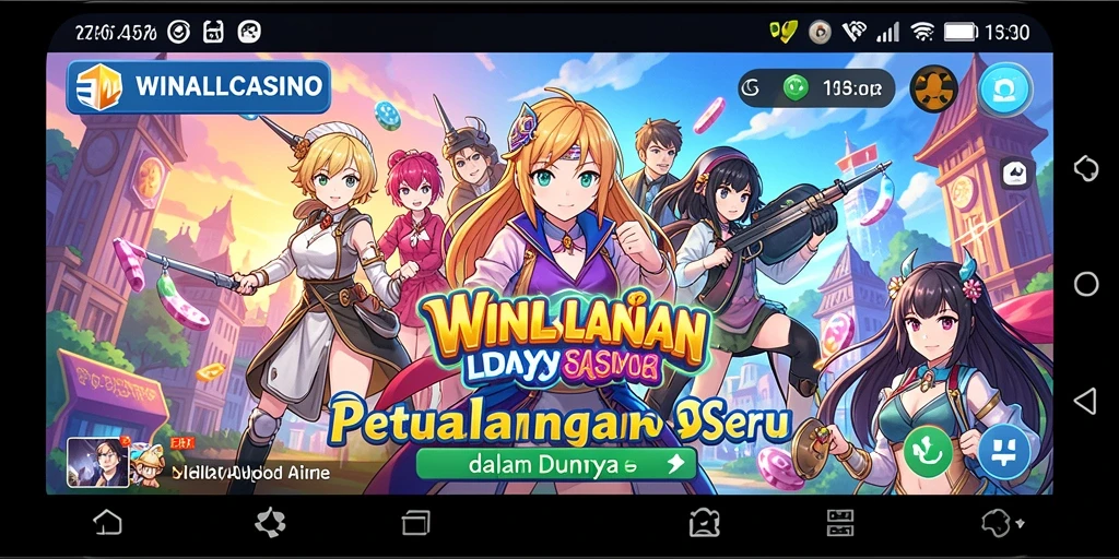 Tampilan menarik dari gameplay <strong>WINALLCASINO</strong> dengan karakter Anime ikonik.
