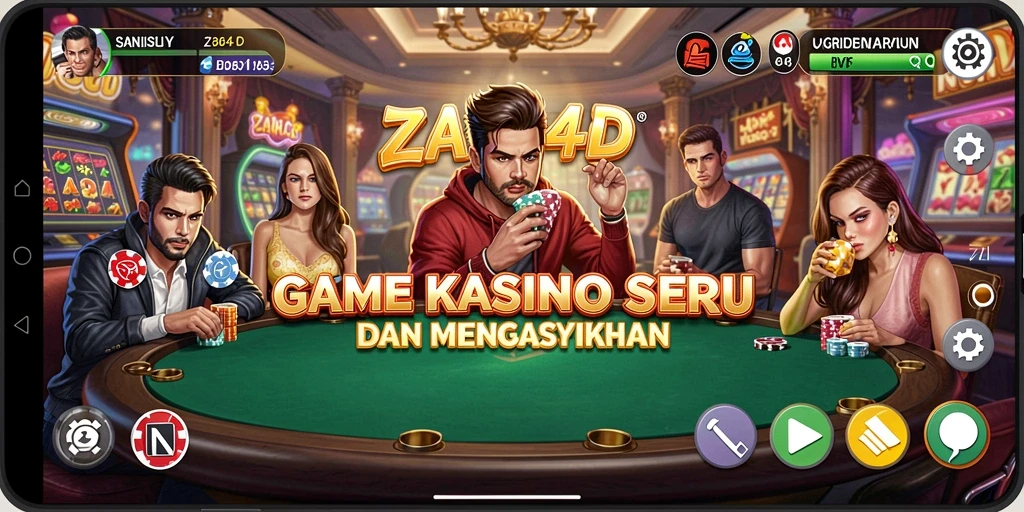 Tampilan gameplay ZARA4D yang mendebarkan dan interaktif.